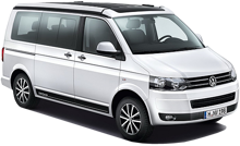 Volkswagen T5 Caravelle 9 seats van rental Switzerland